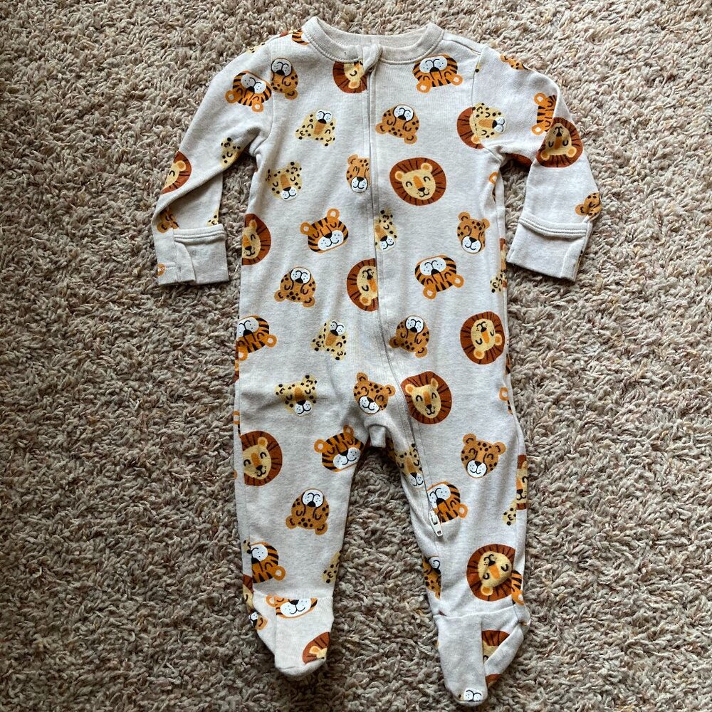 Old Navy Wild Animal Footie Pjs Size 6mo